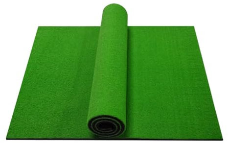 XPLKQXE Golf Abschlagmatte, Golf-Trainingsmatte, Künstliche Rasen-Golf-Schlagmatte Zuhause, Reservierte Ball-Tee-Slots Golf-Übungspad Gummibasis Indoor-Outdoor- (Farbe : Green-Thickness 1cm, Größe :