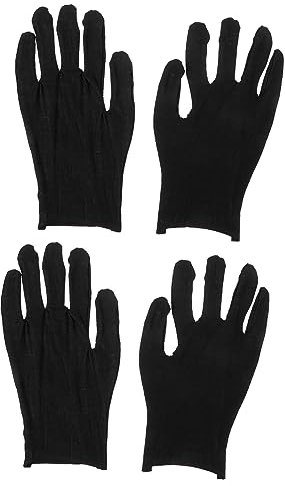 Mikikit 24paare Baumwollhandschuhe Arbeitshandschuhe Sicherheitshandschuhe Bequeme Handschuhe Handhandschuhe Schutz Vor Schnitten Und Kerben Leicht Zu Tragen