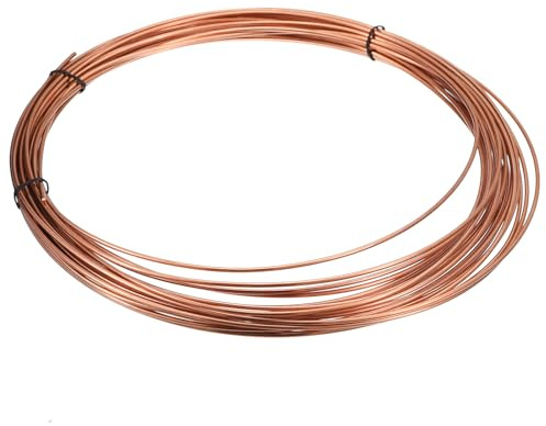 QUARKZMAN Kupferdraht gegen Schnecken, 2mm*15m Kupferlackdraht Reiner Copper Wire für Hobby, Diy Schmuckherstellung, Elektrotechnik und Handwerk