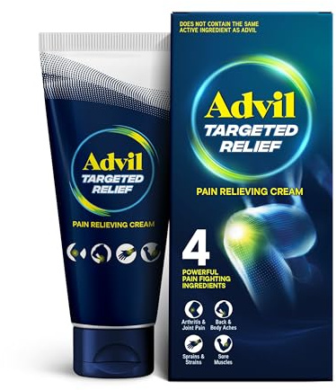 Advil Targeted Relief Pain Relieving Cream, Up to 8 Hours of Powerful Relief of Minor Arthritis Pain, Joint Pain, Lower Back Pain and Muscle Pain - 2.3 oz