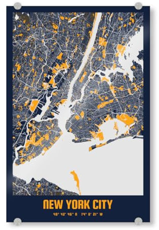 artboxONE Acrylglasbild 60x40 cm Städte/New York City of New York - Bild New York New York New York City