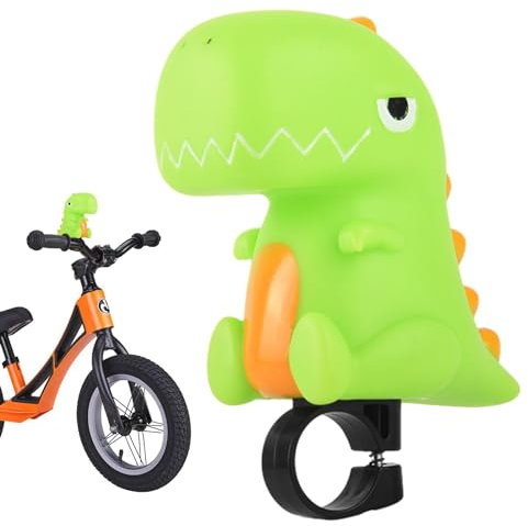 Ceolup Fahrradklingel Kinder Fahrradhupe, Cartoon Dinosaurier Einhorn Fahrrad-Quetschhupe Hupe Für Kinderfahrrad, Dreirad Oder Laufrad, Zum Drücken Und Loshupen, Einfache Montage (Ø 2 – 2,5 cm)