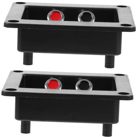 Uonlytech Piastre Terminali Subwoofer Connettori Morsetti Altoparlanti 2 Pezzi per Casse Acustiche e Impianti Audio da Palco Collegamento Sicuro e Rapido