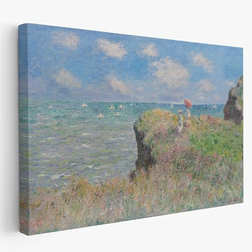 Artis Laboratory Poster Claude Monet Sentiero 70x100 - Stampa su Tela Riproduzione Artistica SENZA CORNICE, Quadri Moderni Soggiorno, Arredo Casa Ufficio, Eco-Friendly, Made in Italy
