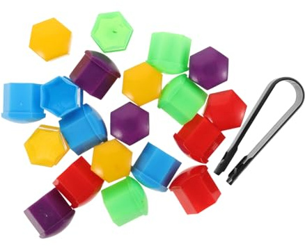 Mikinona 20 Pezzi Copridado Ruote per Auto e SUV Copertura Bulloni per Pneumatici Antipolvere e Anticorrosione Facile Installazione e Compatibilità Ampia