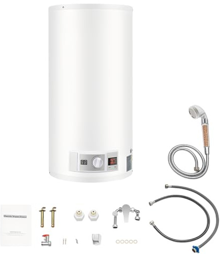 80L Elektronischer Durchlauferhitzer, 2000W 220V Elektrischer Speicher-Wassererhitzer, Energiesparend, Temperaturbereich 25–75 °C, Überhitzungsschutz für Küchen, Badezimmer, Wohnungen usw