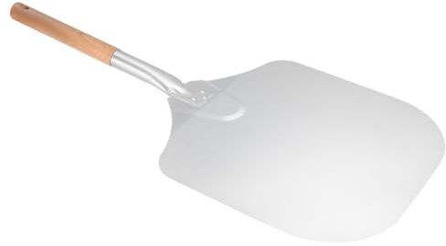 ROMISBABA Pala para Pizza Desmontable de Aluminio Mango de Madera 65 CM Espátula Fina para Servir y Transferir Pizzas Cocina Doméstica y Profesional
