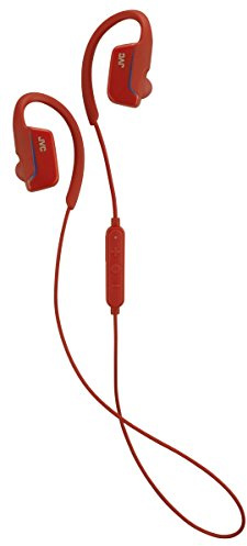 JVC HAEC30BTR AE Wireless Bluetooth Sports Clip Headphone - Red