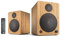 Wavemaster CUBE MINI bamboo - Regallautsprecher-System (36 Watt) mit Bluetooth-Streaming, Digitalanschluss und IR-Fernbedienung, Aktiv-Boxen, Nutzung für TV/Tablet/Smartphone, Bambus (66372)