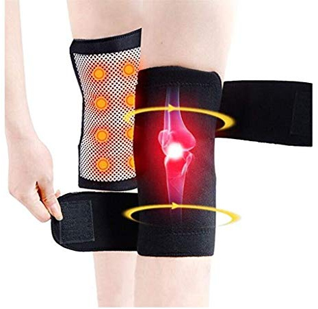 WGE 1 Pair Tourmaline Spontaneous Self-Heating Knee Pads To Ease Knee Pain Or Cold,Elastic Knee Brace