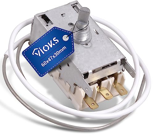 VIOKS Thermostat de rechange pour réfrigérateur Ranco K59-l2622 600 mm Tube capillaire 3 x 4,8 mm pour réfrigérateur Küppersbusch Liebherr