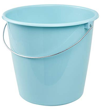 keeeper Eimer mit Metallbügel, Polypropylen, 10 l, Erik, Aqua-Blau