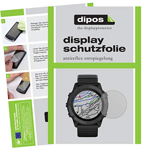 dipos I 2X Schutzfolie matt kompatibel mit Garmin tactix Delta Folie Displayschutzfolie