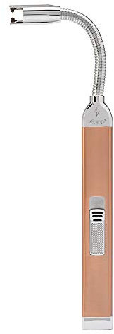 Zippo Electric Candle Lighter – Rose Gold – USB Rechargeable – Flexible Neck with long reach – Windproof Arc Flame