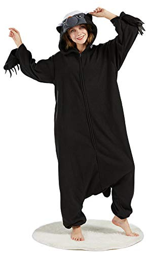 DarkCom Unisex Adulto Animale Onesie Tasso del Miele Cosplay Onesie Halloween Carnevale Costume per Uomo Donna S