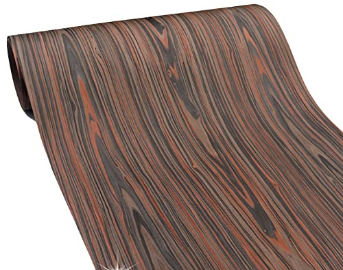Vtimpac® Länge: 2,5 m, Dicke: 0,3 mm, Breite: 58cm, technologisches Rindenfurnier, schwarzes Zedernholz, Massivholzhaut.