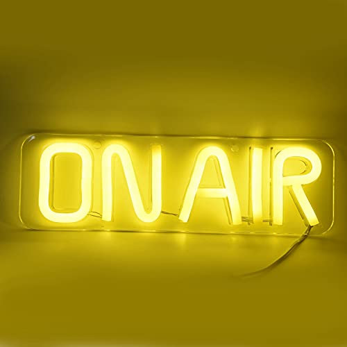 Insegna Luminosa Al Neon LED ON AIR USB, Decorazione da Parete per Soggiorno Bar Ristorante Ufficio, Luce Notturna Resistente AS PVC