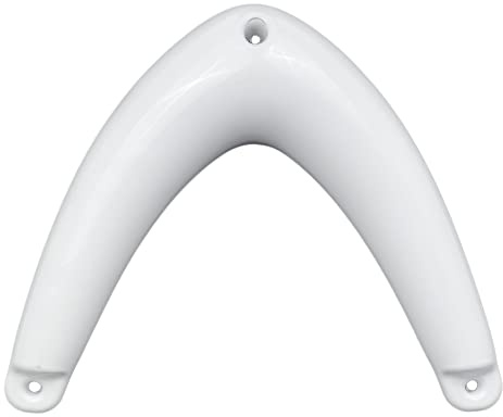 GATE14® Defensa Angular de plástico Blanco con válvula de inflado