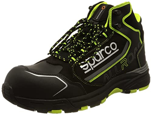 Sparco- Allroad Motegi- ESD S3S SR FO HRO- Scarpe Antinfortunistiche Metal Free ESD con Puntale in Composito- Tomaia Idrorepellente- Suola Antiscivolo e Resistente al Calore da Contatto (HRO)- 44 EU