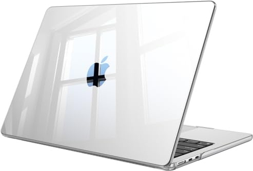FINTIE Case for MacBook Air 13 inch M5 (2026)/M4 (2025)/M3 (2024)/M2 (2022) | Clear Hard Shell Cover for Macbook Air 13.6 inch, for Retina/Touch ID, Models A3449 A3240 A3113 A2681, Crystal Clear