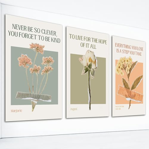 Prinajssiad Poster Taylor August, 30,5 x 40,6 cm, Musiklied, Swiift Lyric Zitate, Leinwand, Wandkunst, Vintage-Stil, You're on Your Own Kid, Retro, botanische Blumenbilder für Mädchenzimmer,