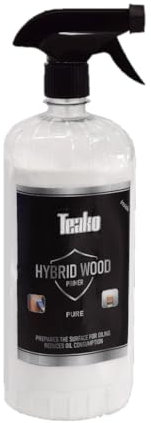 Teako Design First Wood Primer Vorbehandlung Innenbereich, Teak Massivholz Reinigung und Pflege, Holzschutz, Wasserbasierter Holzprimer, Holzoberflächen Behandlung (100 ml)