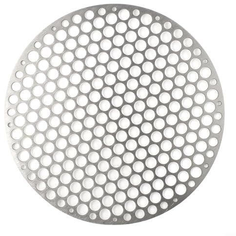 SPORTARC Stainless Steel Round BBQ Grill Mat, Perfect for Barbecue, Charcoal Grilling, Baking(30CM)