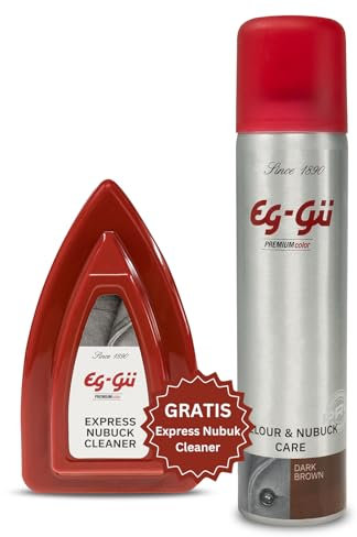 Eg-Güc Imprägnierspray Wildleder Dunkelbraun – Pflegeset für Nubukleder & Rauleder – 250ml Spray & Bürste