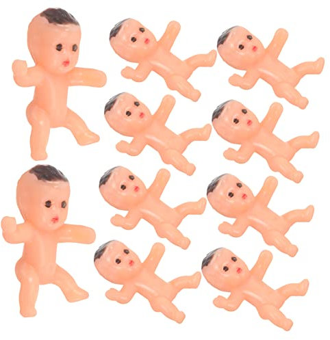 ifundom 20stücke Mini Figuren Aus Kunststoff Teilig Für Shower Dekoration Kleine Puppen Für Kuchen Und Party Realistische Deko Für Und Basteln