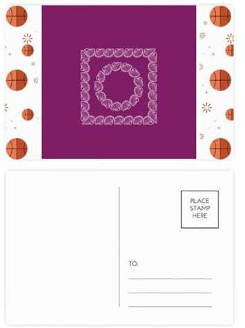 Seafood Shell Assemblages Surround Basketball Postkarten-Set Dankeskarte Versandseite 20 Stück