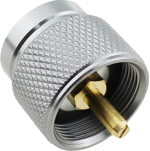 TAODAN Camping Stove Adapter Silver 1Lb Propane Small Tank Input Valve Adapter Outdoor Gas Cylinder LPG Tank Adaptor