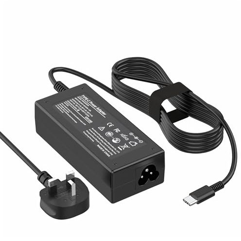 Chargeur chromebook 45w USB C Chargeur d'ordinateur Portable pour HP, Dell, Lenovo, Acer, ASUS, Samsung, Google Type C Adaptateur Secteur