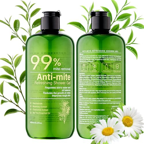 Antifungal Body Wash & Soap, Antifungal Body Wash, Anti-Mite shower gel, Antibacterial body wash, Back Acne Remove, Tea Tree Shower Gel, Anti Fungal Shower Soap, 450ML