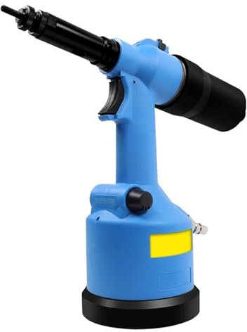Herramienta Neumática para Remachar Tuercas, Kit De Ajuste Automático De Remachadora Hidráulica De Aire, Viene con Un Conjunto De Boquilla De 7 Tamaños (M3-M12)