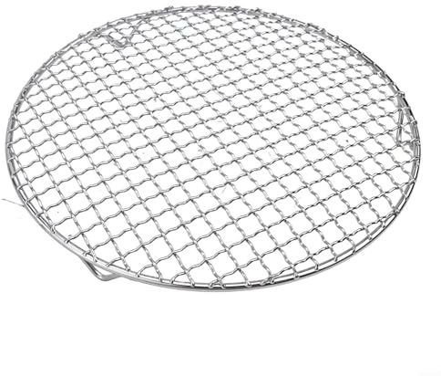 13-35CM Round Cooling Rack, 201 Stainless Baking Grill Rack Wire Oven Racks for Baking Cooking Steaming Circular Cooking Tray BBQ Grill Rack Air Fryer Accessories(29.5cm)