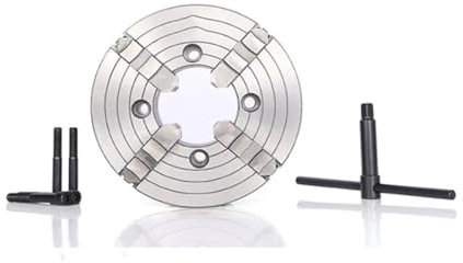 TBGCXJSV Mandrin de Tour indépendant à centrage Automatique, 160 mm, 4 Mors, mandrin à Spirale métallique K72-160 pour Tour à Bois