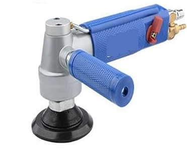 VGVSBG Tampon de polisseuse Humide 75 mm 10 mm 3 Pouces 4 Pouces Air pneumatique Polissage à l'eau abrasif Papier de Verre polisseuse meuleuse Machine pour béton, marbre, Granit, Carreau