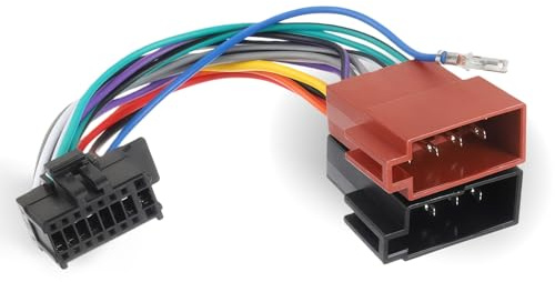 HUAREW Autoradio ISO Adapter, ISO Buchse Kabel, Autoradio Adapter Universal Kabel Stecker für Pioneer DEH AVH MVH AVIC KFZ