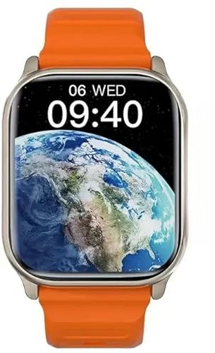 JINSHANGZI New HK11 ULTRA 3 Smartwatch 2025 49mm HD AMOLED 4G ROM Bluetooth Network Call Robot Clock NFC Compass Smart Watch Men Women (Orange)