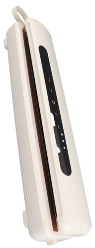 SUNGOOYUE Sellador de Alimentos Completamente Automático, Extracción Eficiente Al Vacío, Fácil Mantenimiento, para Cocina Casera, ABS, Blanco