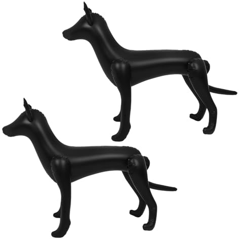 Abaodam Aufblasbare Hunde Schaufensterpuppe aus Strapazierfähigem PVC Realistische Haustierbekleidungs Präsentation Leicht und Tragbar für Tiergeschäfte Festivals und Fotostudios