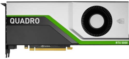 HP NVIDIA Quadro RTX 5000 PCIe 3.0 X16 Graphics Card, 16GB GDDR6, Silver