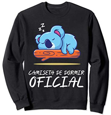 Camiseta de dormir oficial I Lindo koala durmiendo Sudadera