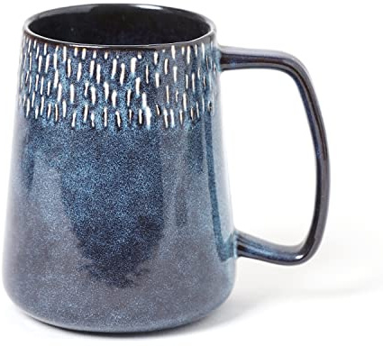 Cerámica Grande Tazas De Café, 24 Oz / 700ml Tazas Grandes Extra Grandes, Para Capuchino, Latte, Cacao Caliente O Té Caliente - Regalo de cumpleaños/Día de San Valentín(24 oz Blue)