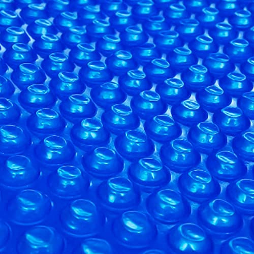 Tidyard Catherinol Bâche à Bulles Piscine Bâche Piscine Bache Bulle Piscine Couverture de Piscine Bleu 417 cm PE