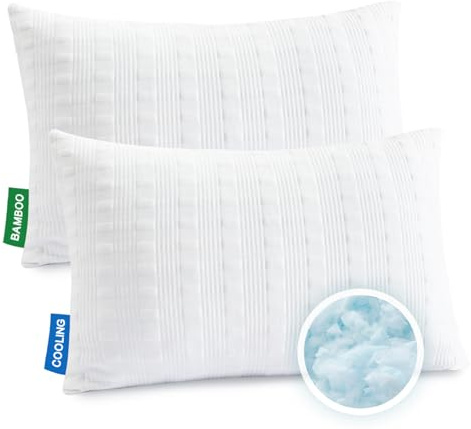 Meoflaw Adjustable Cooling Bed Pillows for Sleeping Queen Size Set of 2
