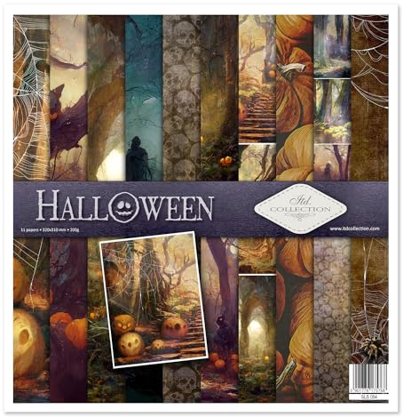 ITD Collection - Scrapbooking-paket 30 x 32 cm, scrapbooking-papper, dekorativt papper, decoupage, korttillverkning, pappersstorlek – 310 x 320 mm (SLS-054 -HS code 48025890)