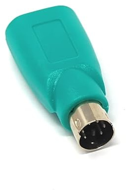 System-S Adaptateur USB 2.0 Type A Femelle vers PS/2 mâle PS2 Turquoise