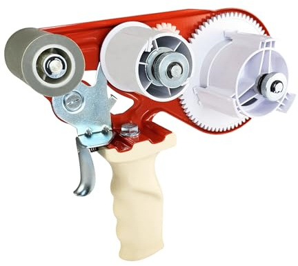 KLEBESHOP24 Handabroller für doppelseitige Klebebänder max. 50 mm Breite | Nur für reißbare doppelseitige Klebebänder aus Papiervlies