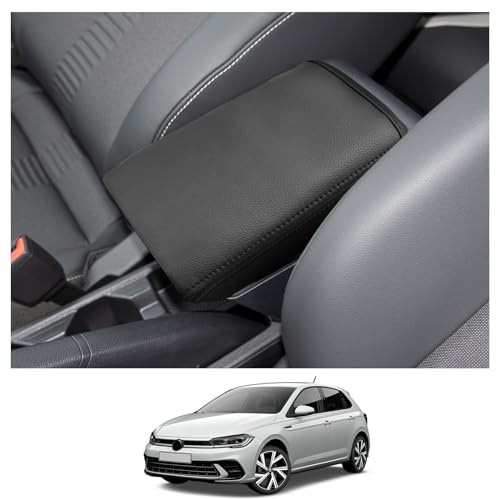 CDEFG Compatibile con VW Polo MK6 AW1 2018-2024 2025 Taigo Copertura per Bracciolo Coperchio di Protezione della Scatola per Parti Console Centrale Guscio Antigraffio Auto Polo AW Accessori